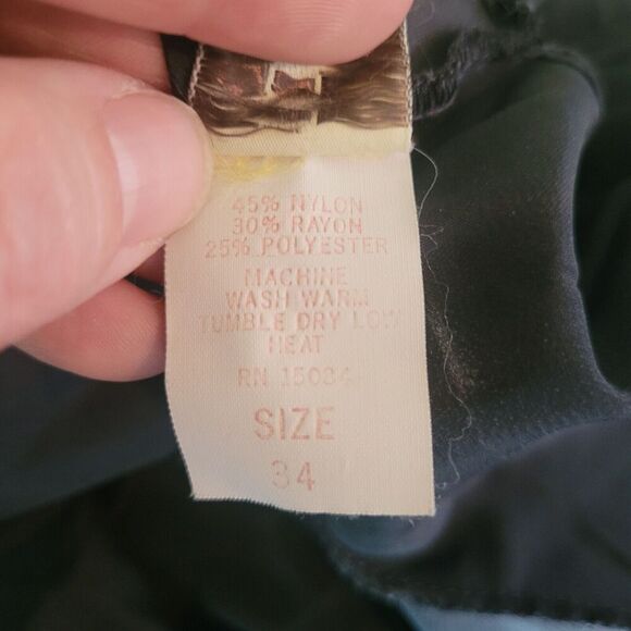 Vintage Nordstrom Babydoll Slip Dress Women's Size Medium Blue Scallop Hem Sexy - Picture 7 of 8